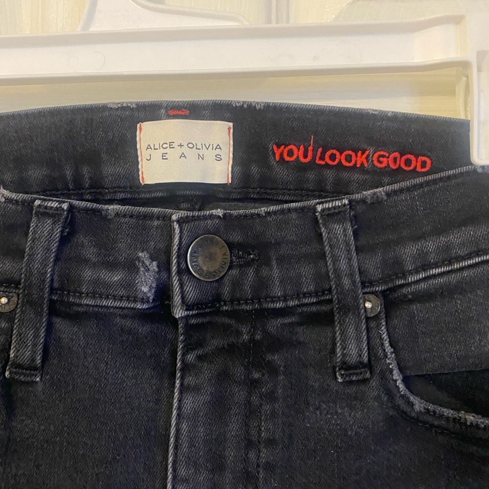 Alice + Olivia Dark Denim Jeans
